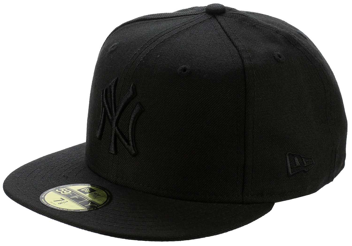 New Era 59F Basic Black On Black MLB New York Yankees Black 6 1/2