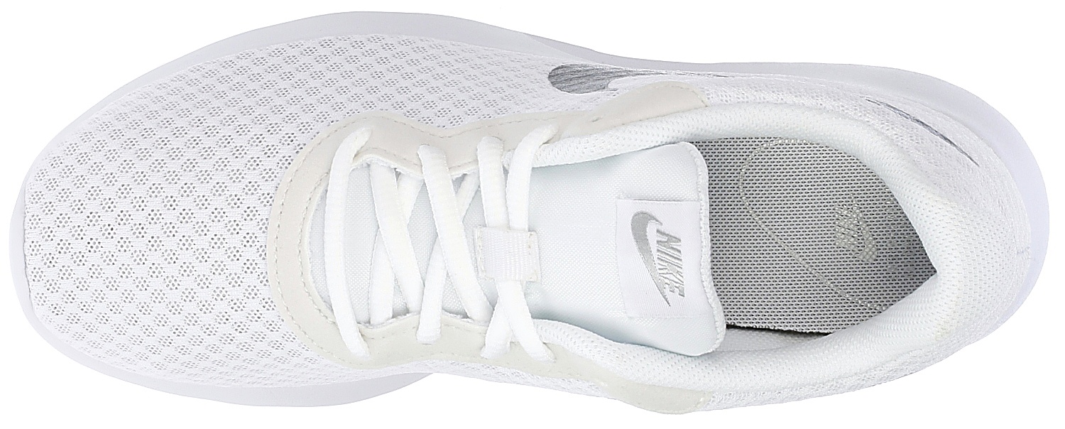 nike tanjun white metallic silver