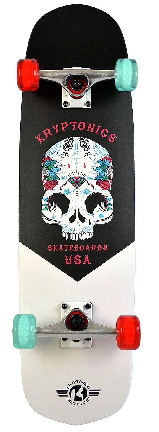 skateboard Kryptonics Star Hybrid Complete - SK17165632/Inked Skull