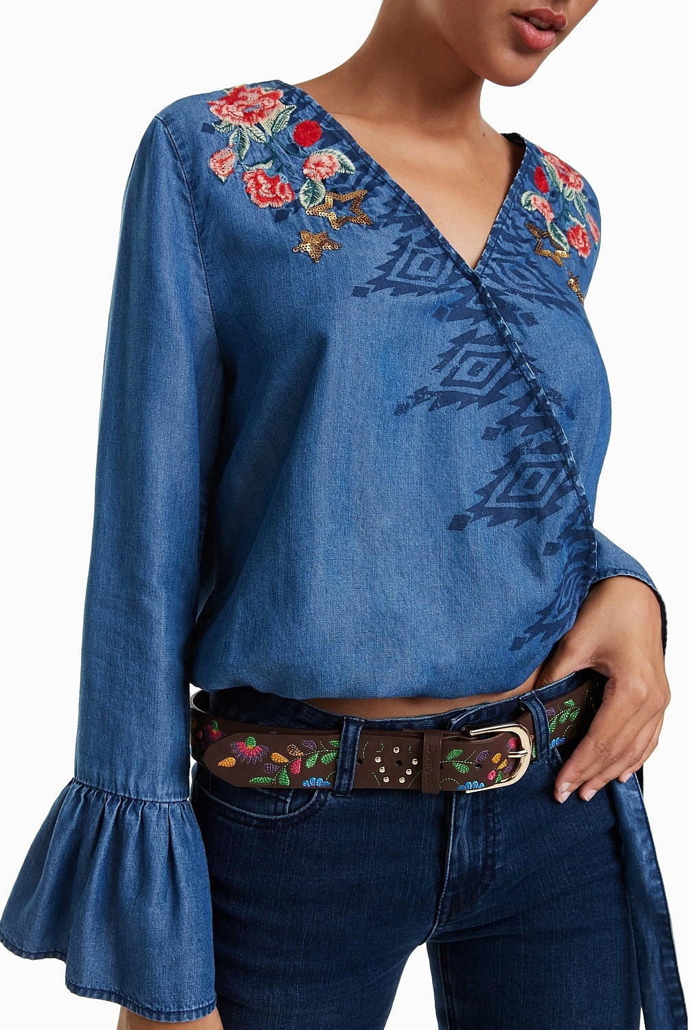belt Desigual 18WARP14/Maverick Basico - 6009/Chocolate - women´s