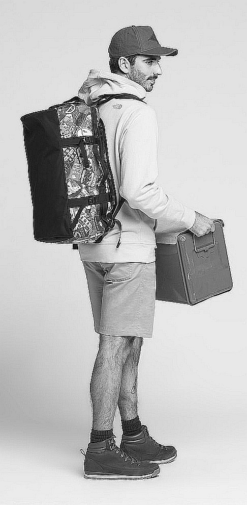 the north face base camp duffel misty rose