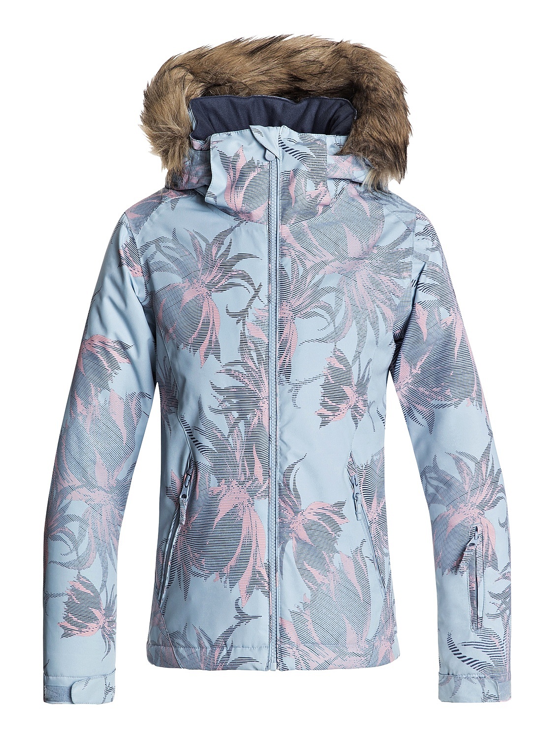 jacket Roxy Jet Ski BGB1/Powder Blue/Swell Flowers Girl girl´s