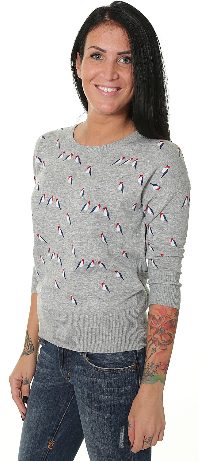 T Shirt Naketano Maja Doofmann Gray Red Head Melange Women S Snowboard Shop Skateshop Snowboard Online Eu