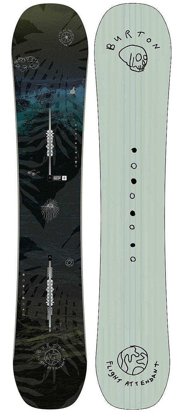 Snowboard Burton M Flight Attendant Snowboard (159cm Wide) - Grau