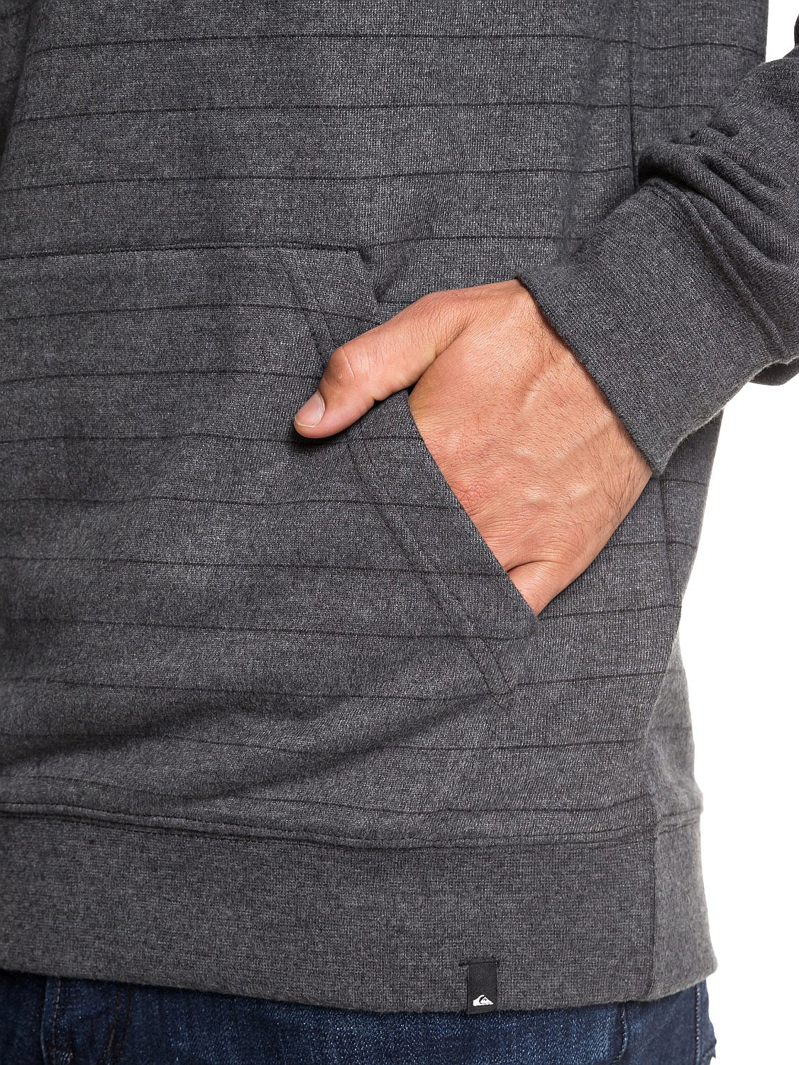 sweatshirt Quiksilver X Elite MGH3/Medium Gray Heather Screen Hoodie