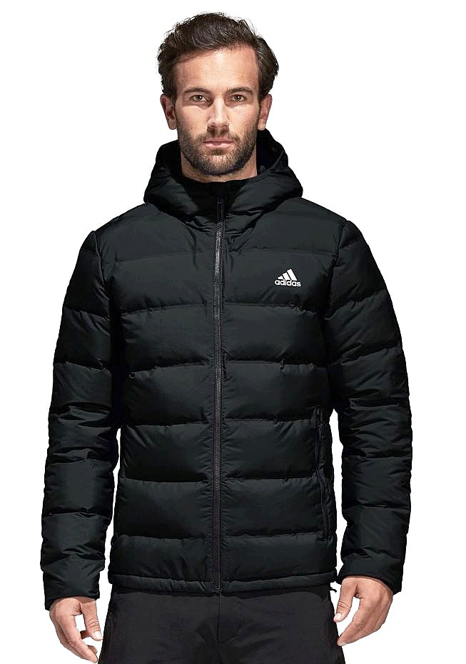 helionic hooded down jacket