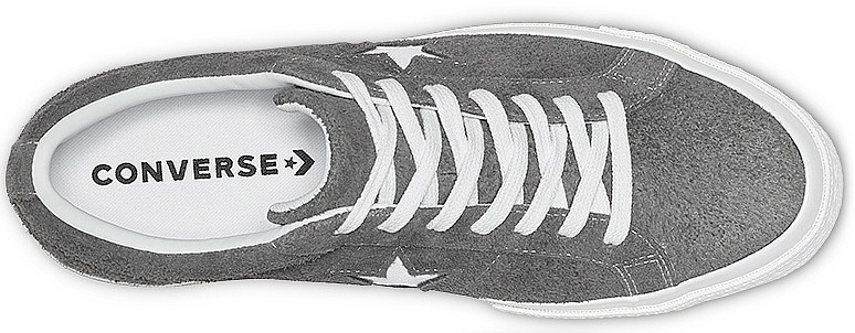 shoes Converse One Star Vintage Suede OX - 165034/Carbon Gray/White/Black
