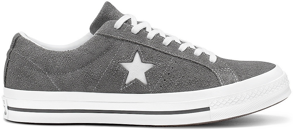 shoes Converse One Star Vintage Suede OX - 165034/Carbon Gray/White/Black