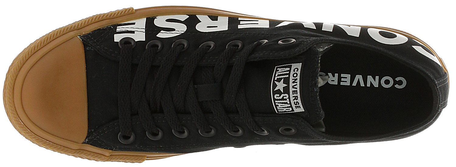 shoes Converse Chuck Taylor All Star Canvas Wordmark OX - 166233/Black/White/Gum Honey