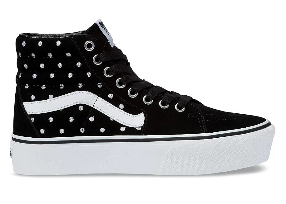 suede polka dot vans