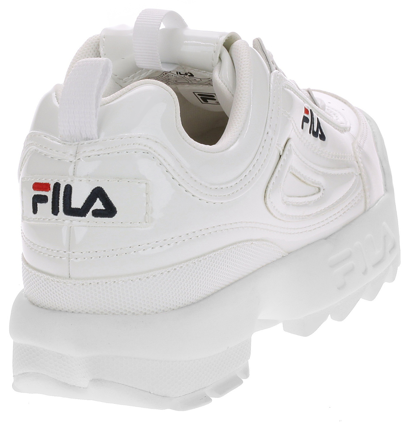 fila disruptor white gum sole