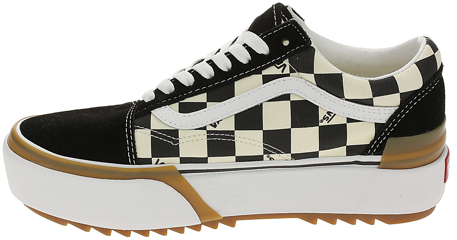 topánky Vans Old Skool Stacked - Checkerboard/Multi/True White
