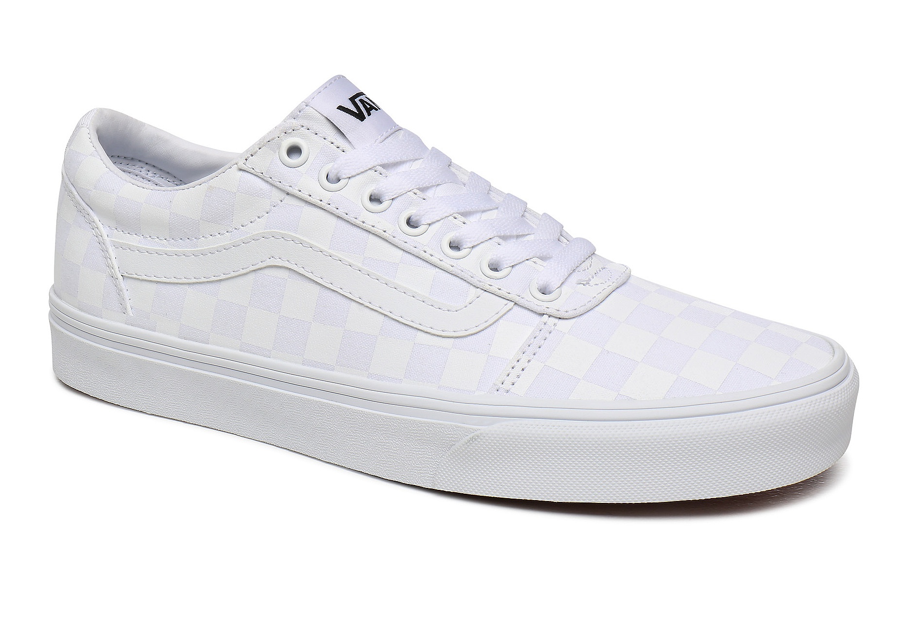 vans ward men's checkered skate shoes