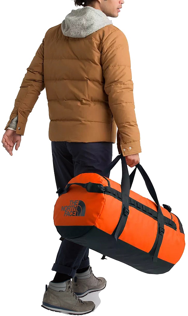 taška The North Face Base Camp Duffel M Persian Orange/TNF Black