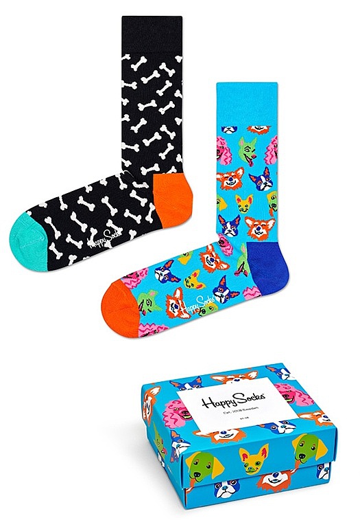 ponožky Happy Socks Dog Gift 2 Pack XDOG029500 Snowboard shop,