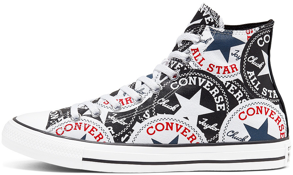 converse logo play black