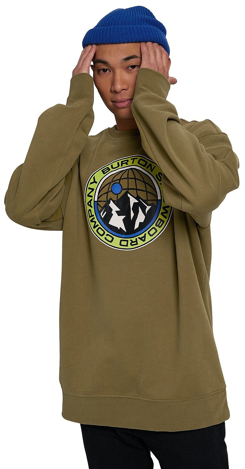 sweatshirt Burton Kauffman Crew - Martini Olive - menÂ´s - Snowboard shop, skateshop - snowboard 