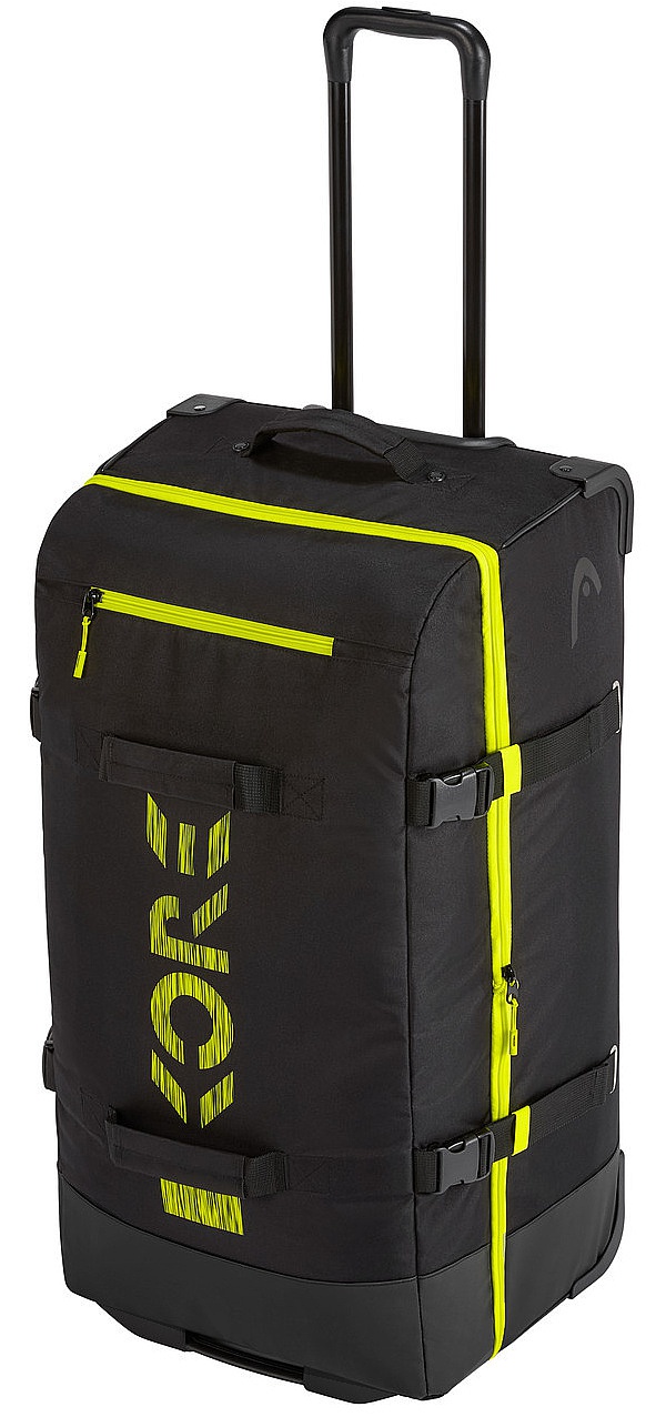suitcase Head Freeride Travelbag - Black/Neon Green - Snowboard  