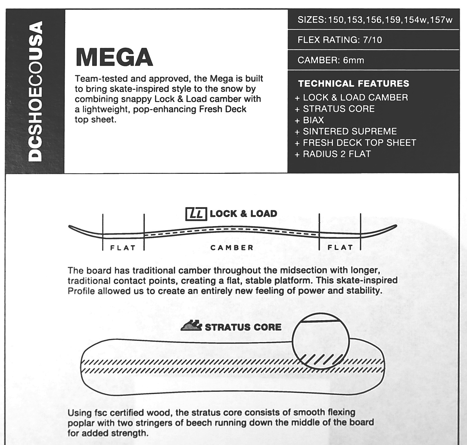 tabla de snowboard DC Mega - MUL/Multi - men´s