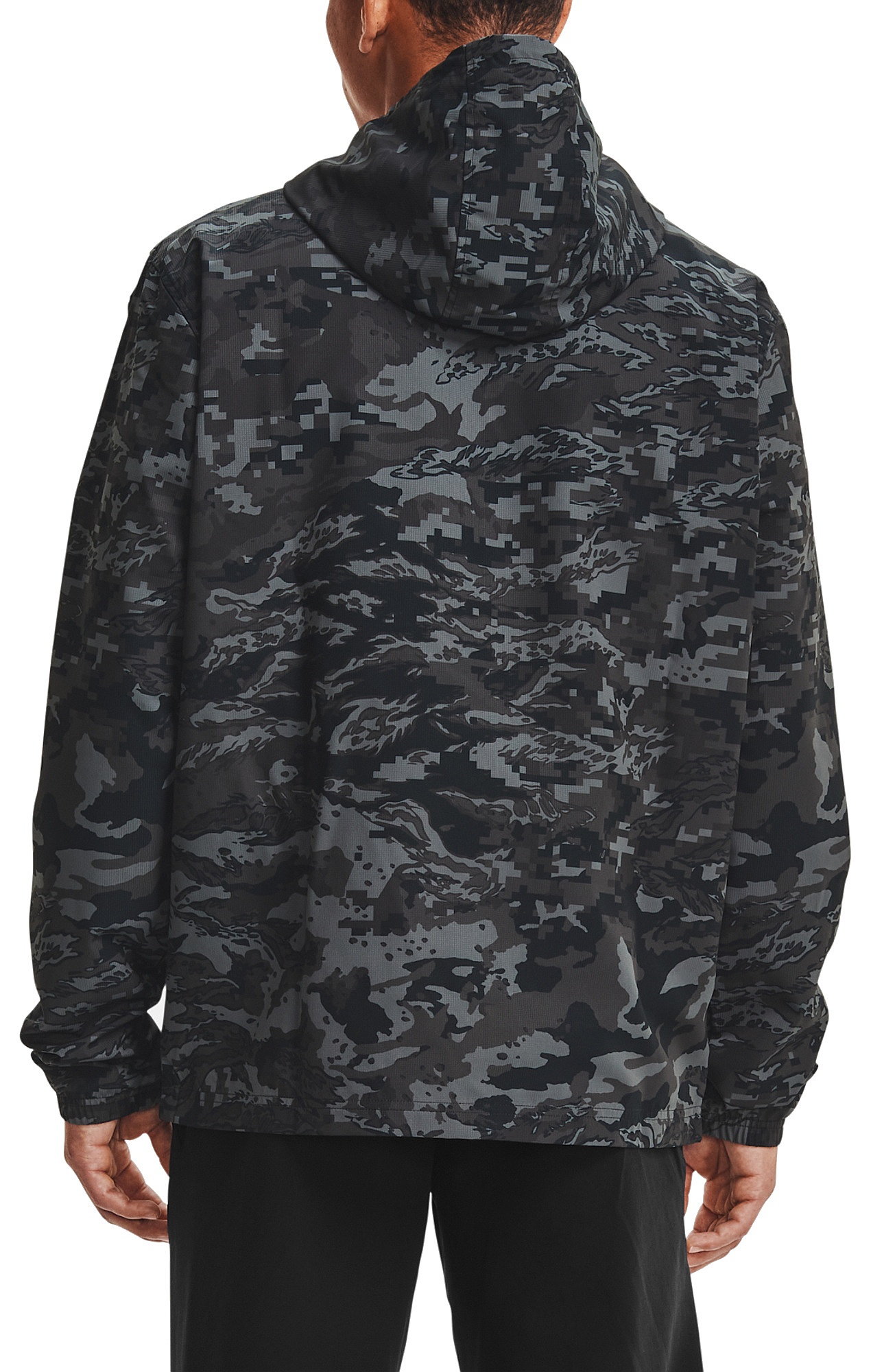jacket Under Armour Sportstyle Camo Windbreaker - 001/Black - men´s