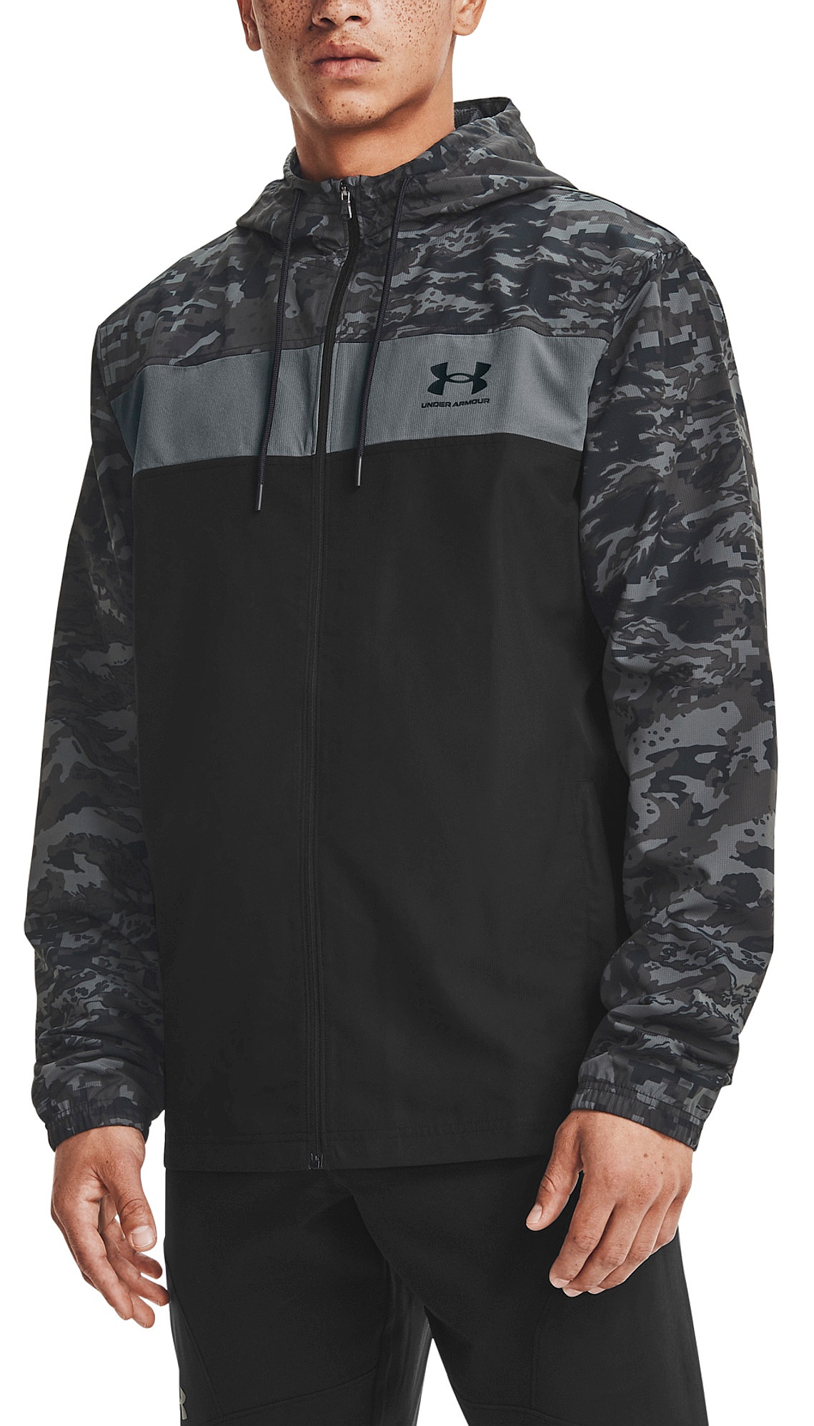jacket Under Armour Sportstyle Camo Windbreaker 001/Black men´s