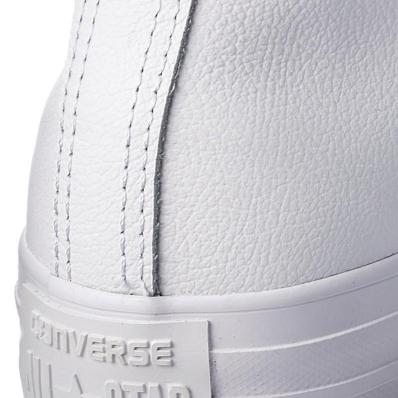 zapatos Converse Chuck Taylor All Star Tonal Leather Hi - 1T406/White Monochrome