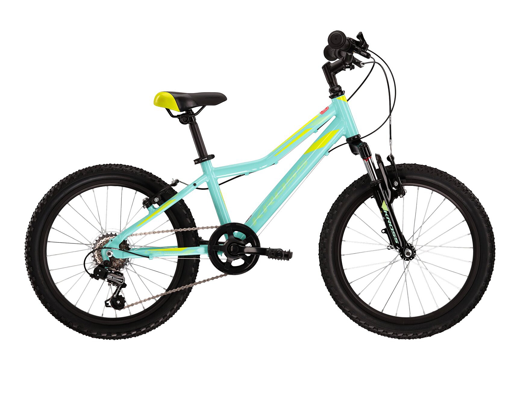 kolo Kross Lea Mini 2.0 20" - Aquamarine/Lime Gloss 11" (110-130cm)