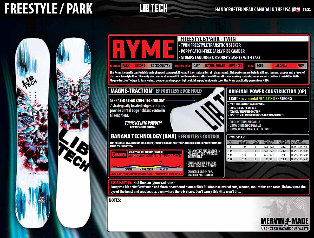 snowboard Lib Technologies Ryme C3 Assorted women´s Snowboard