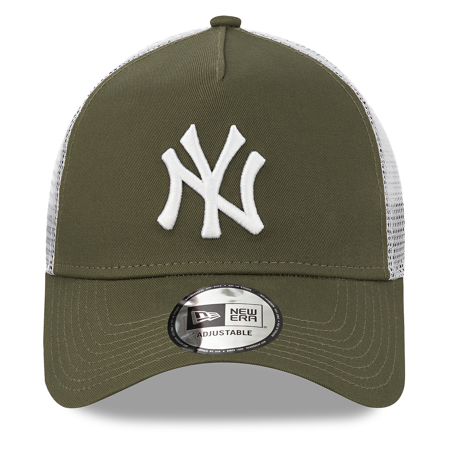 casquette New Era 9FO AF League Ess.Trucker MLB New York Yankees - New Olive/White - men´s