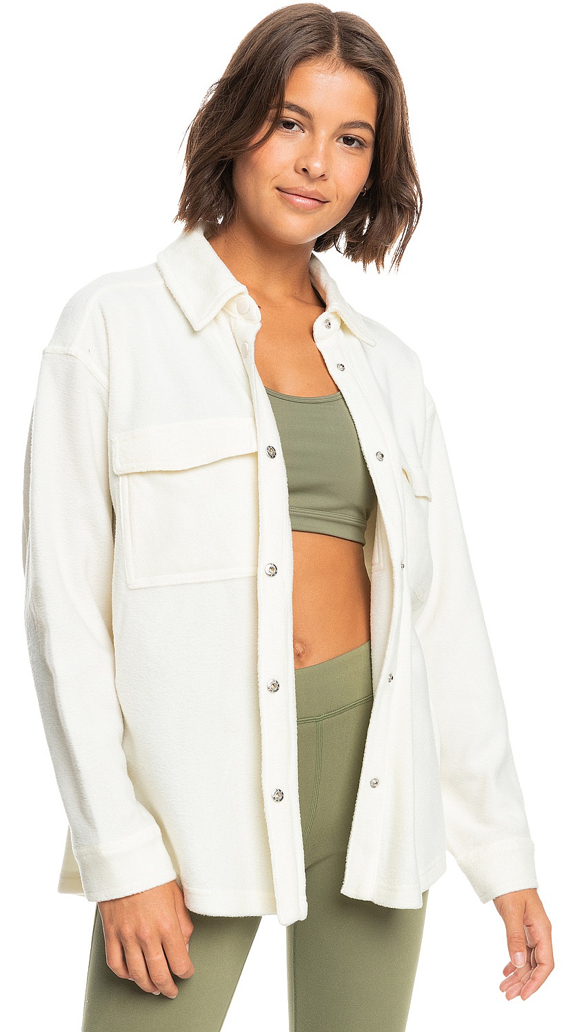 рубашка Roxy Because The Night LS - WBS0/Egret - women´s