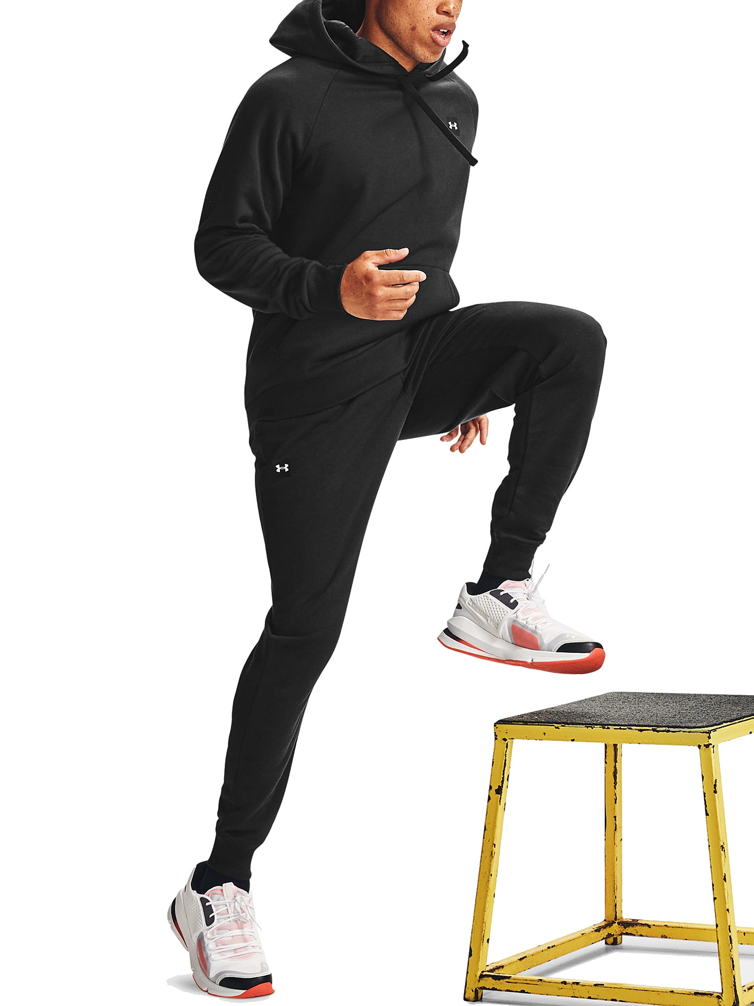 sweatshirt Under Armour Rival Fleece - 001/Black/Onyx White - men´s