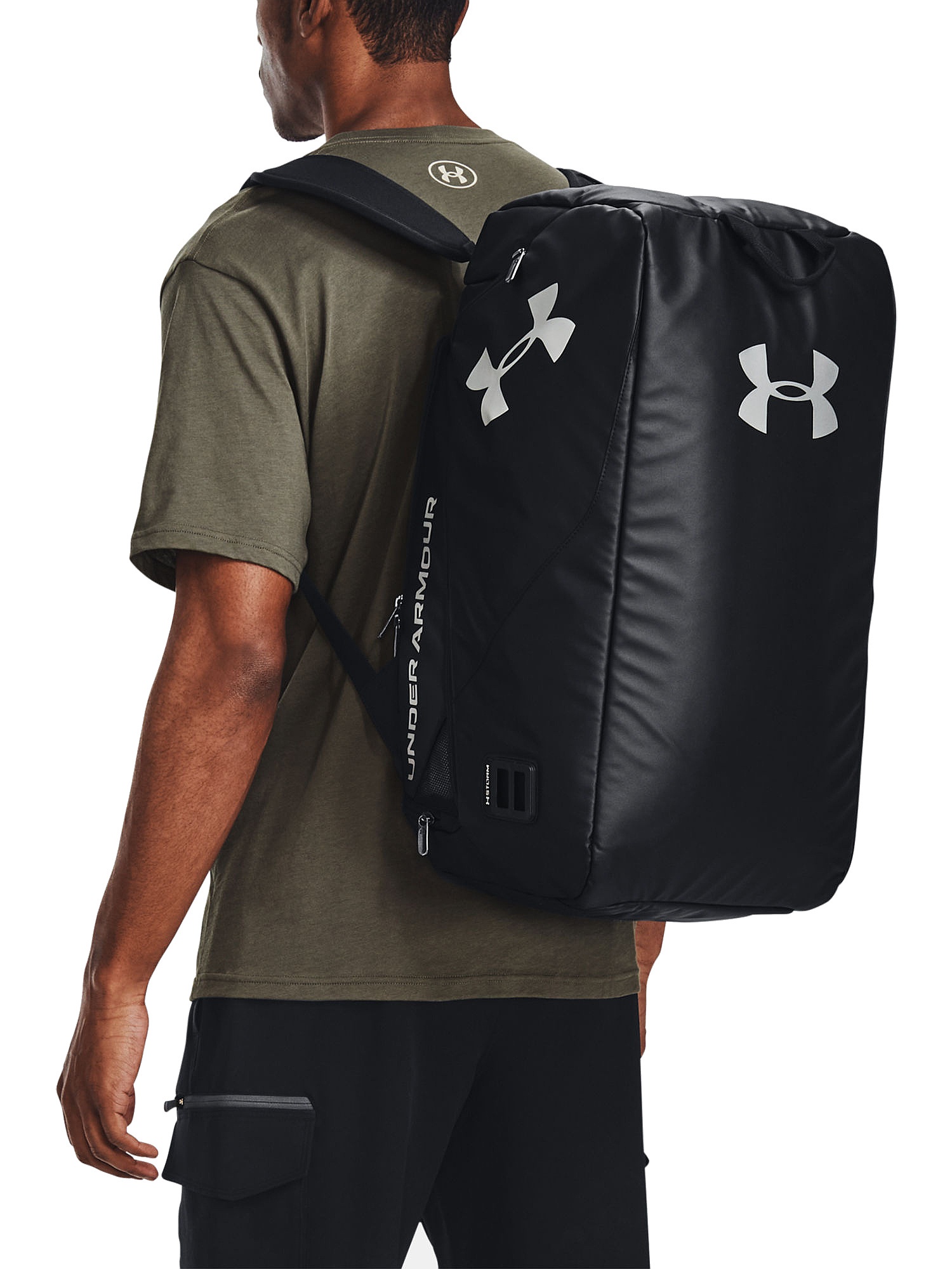 bag Under Armour Contain Duo SM Duffle - 001/Black/Metallic Silver