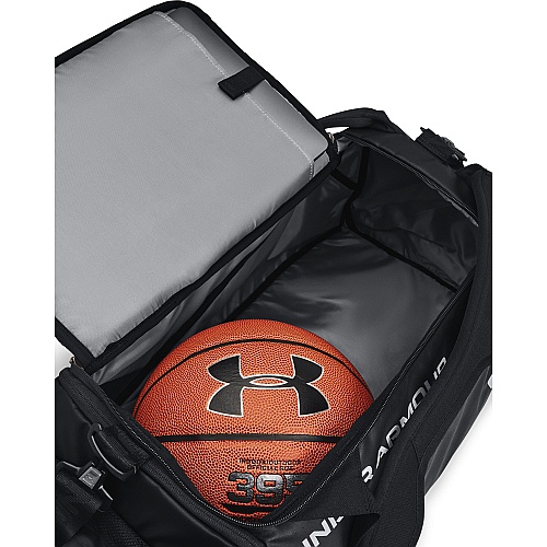 bag Under Armour Contain Duo SM Duffle 001/Black/Metallic Silver