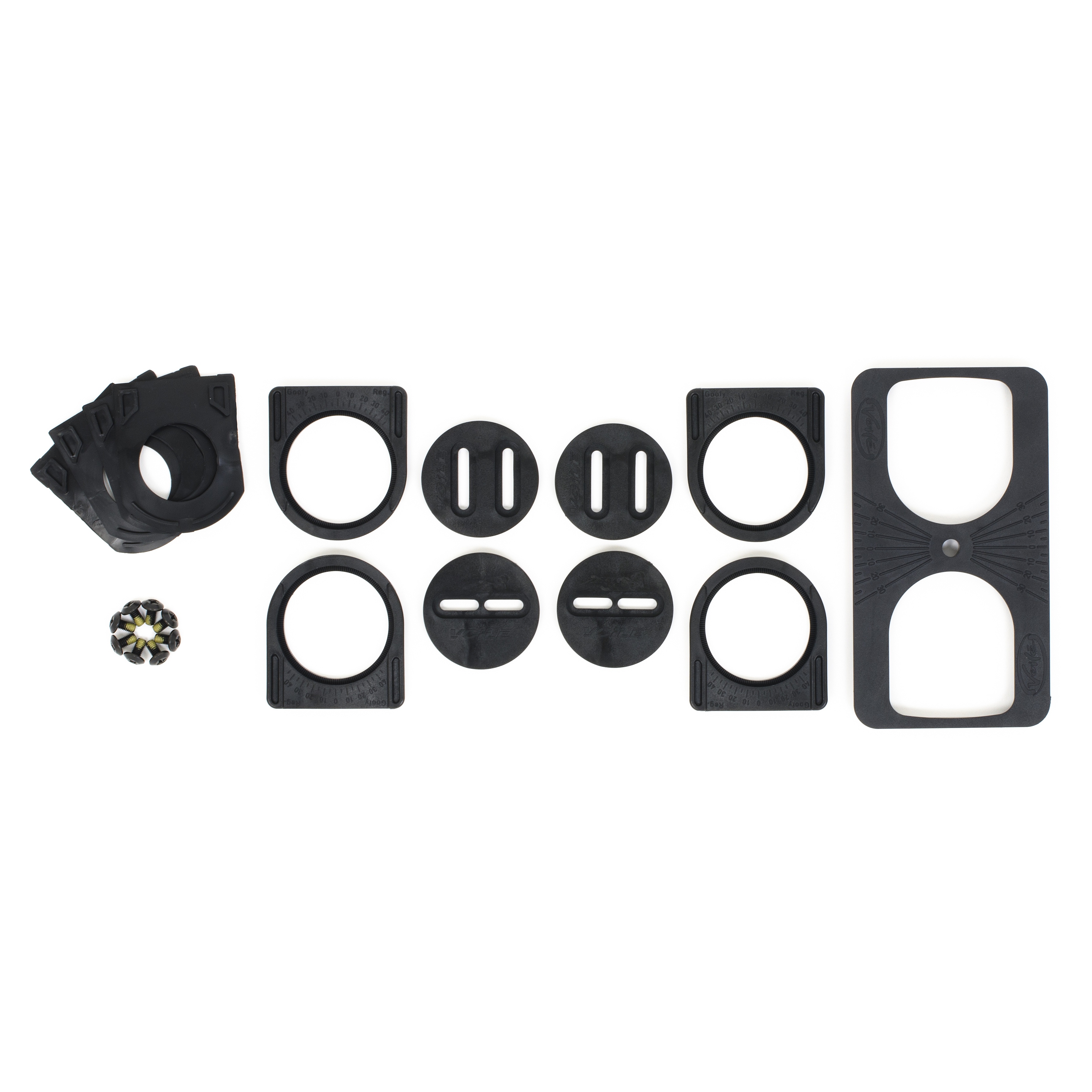 plots de splitboard Voile Splitboard Hardware Puck Canted Set - Assorted