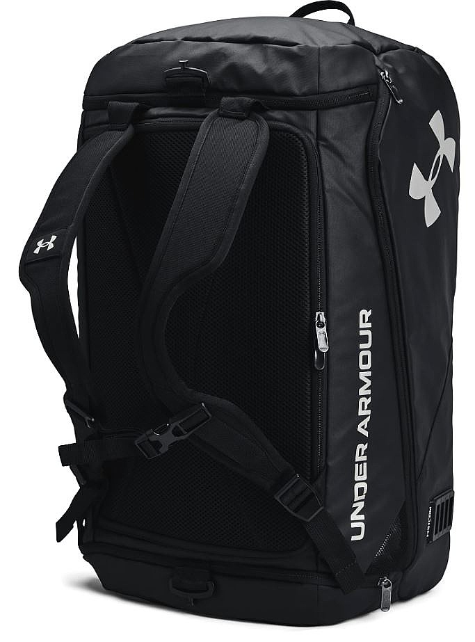 sac bandoulière  Under Armour Contain Duo MD Duffle - 001/Black/Metallic Silver