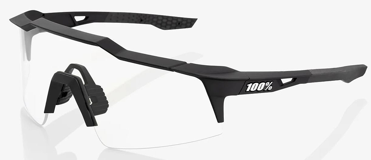 okulary 100% Speedcraft SL - Soft Tact Black/HiPER Red Multilayer Mirror Lens