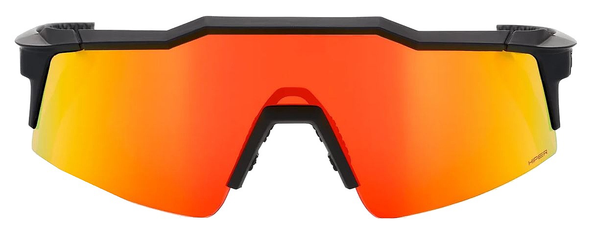 okulary 100% Speedcraft SL - Soft Tact Black/HiPER Red Multilayer Mirror Lens