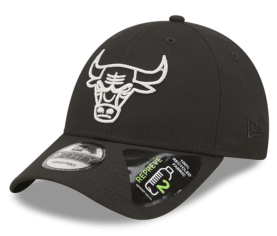 casquette New Era 9FO Repreve Monochrome NBA Chicago Bulls - Black/Black - men´s