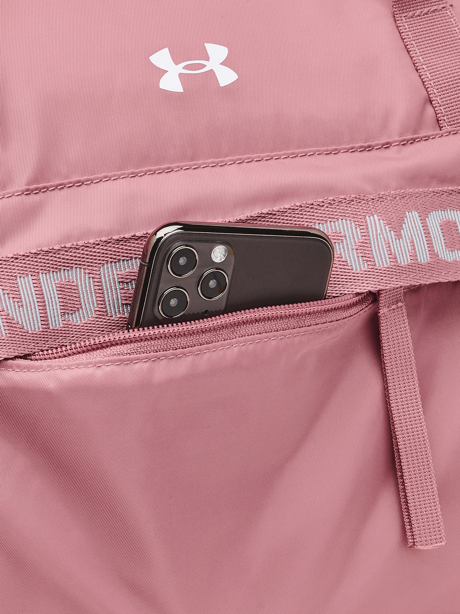 taška Under Armour Favorite Duffel Pink Elixir/White