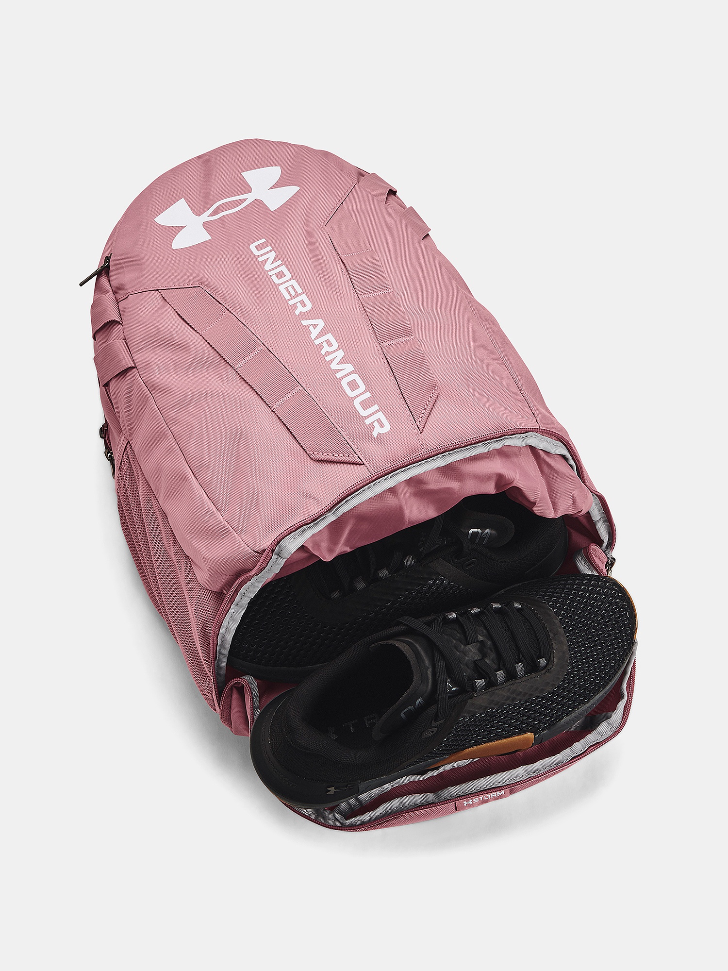 batoh Under Armour Hustle 5.0 - Pink Elixir/White