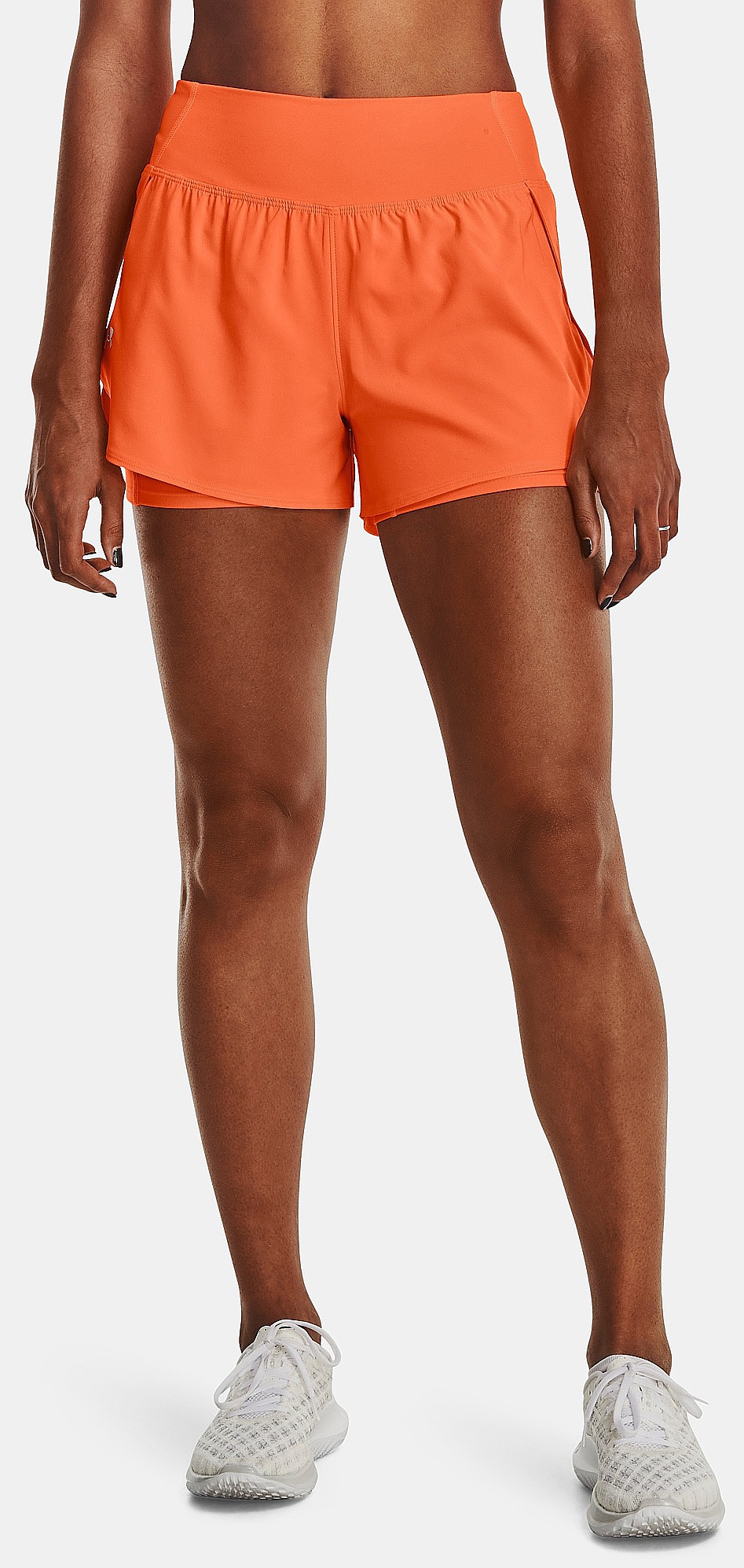 shorts Under Armour Train Anywhere 2 In 1 - Orange Blast/Reflective - women´s