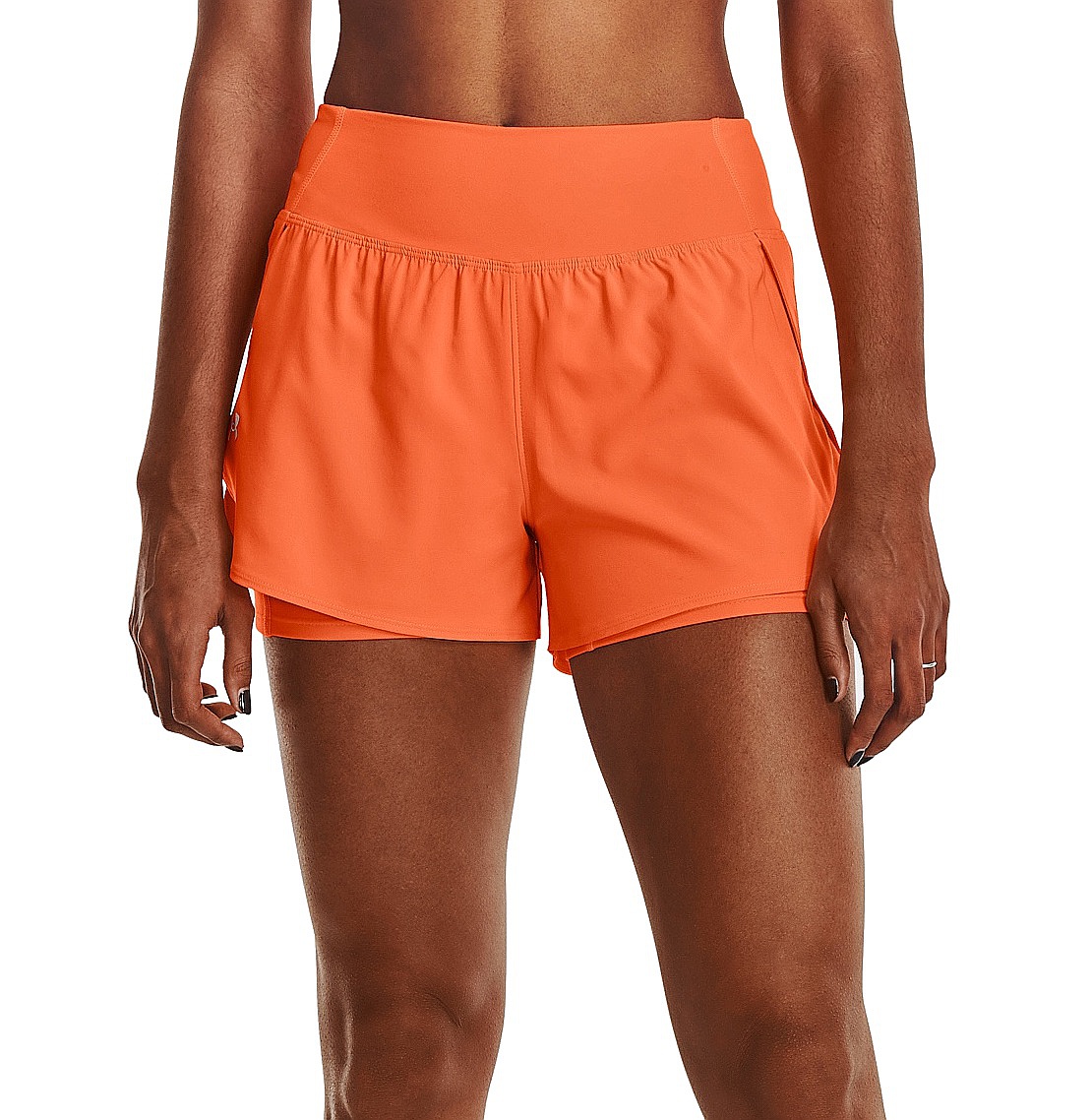 shorts Under Armour Train Anywhere 2 In 1 - Orange Blast/Reflective - women´s