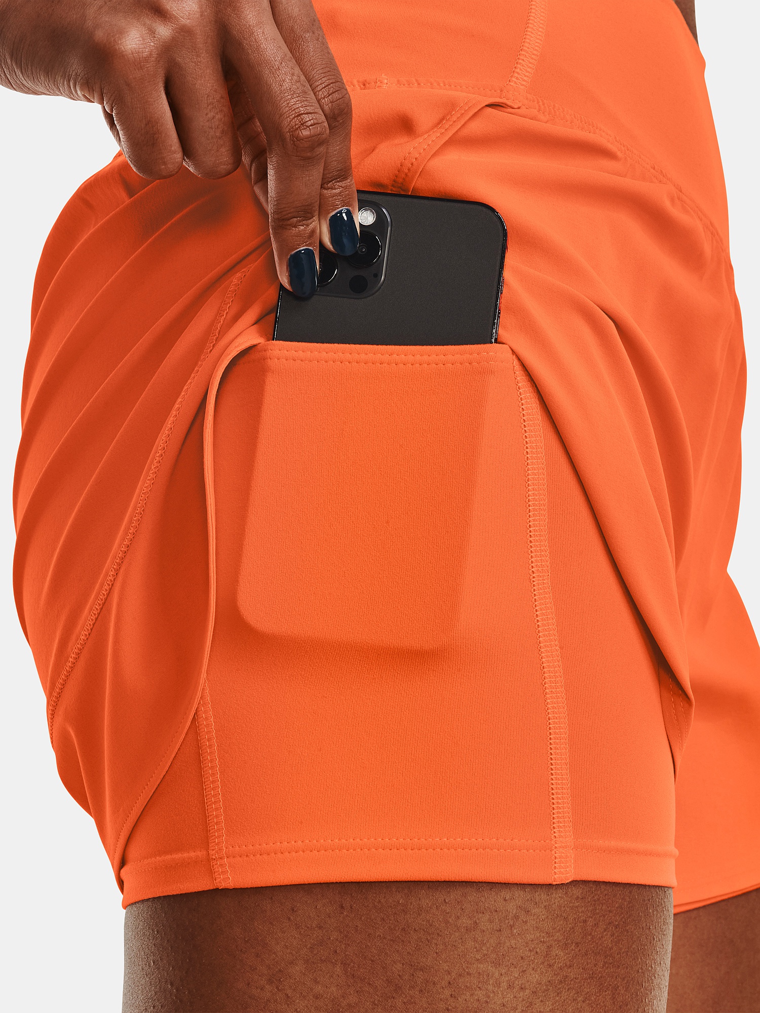 shorts Under Armour Train Anywhere 2 In 1 - Orange Blast/Reflective - women´s