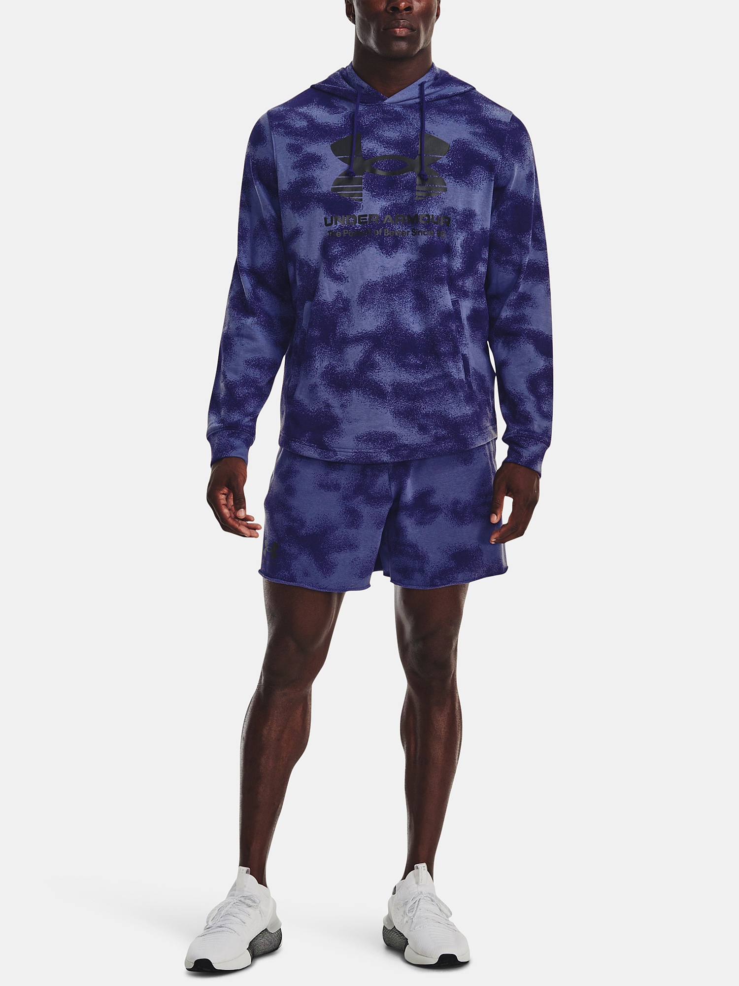 shorts Under Armour Rival Terry 6in - Sonar Blue/Deep Periwinkle - men´s