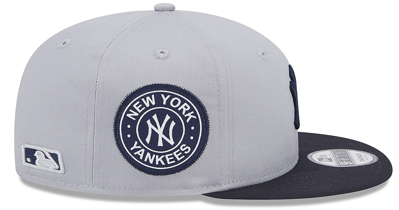 cap New Era 9FI Contrast Side Patch MLB New York Yankees - Grey/Navy - men´s
