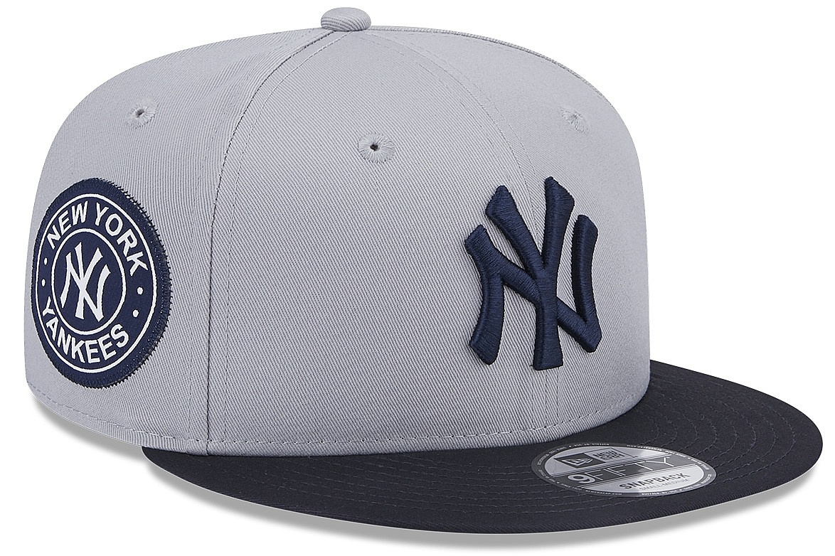 cap New Era 9FI Contrast Side Patch MLB New York Yankees - Grey/Navy - men´s