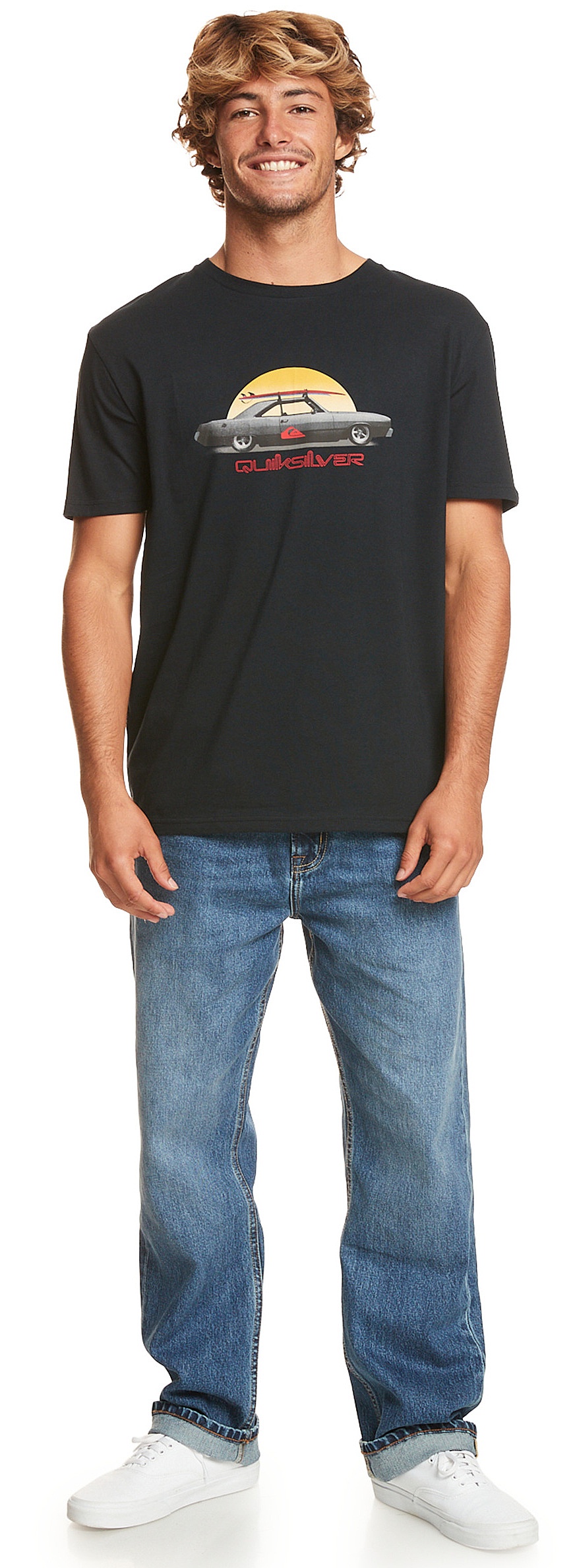 tričko Quiksilver Qs Steel - KVJ0/Black