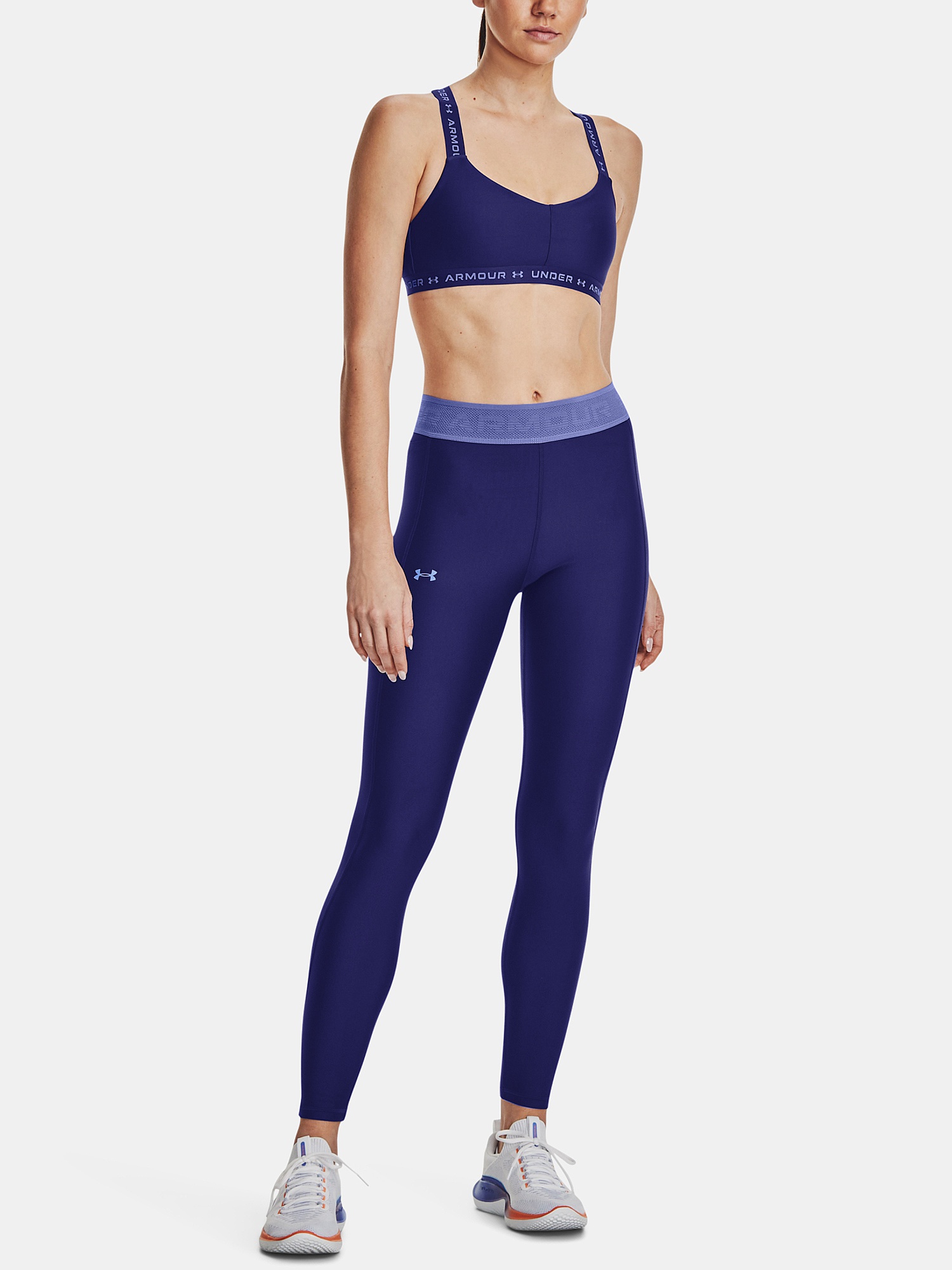 Leggins Under Armour Armour Branded Waistband - Sonar Blue/Baja Blue - women´s