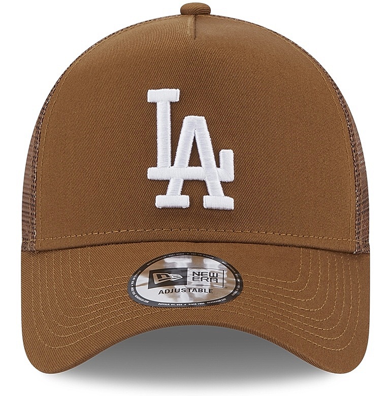 kšiltovka New Era 9FO AF League Trucker MLB Los Angeles Dodgers - Toasted Peanut/White