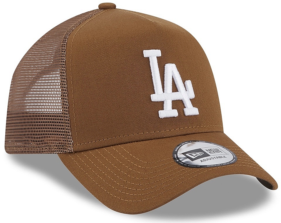 kšiltovka New Era 9FO AF League Trucker MLB Los Angeles Dodgers - Toasted Peanut/White